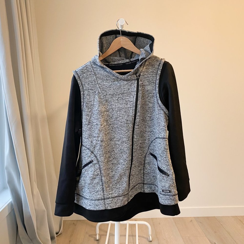 Calvin Klein asymmetrical zip jacket